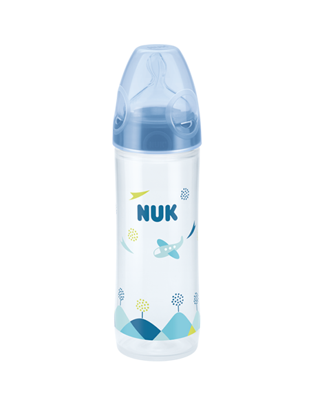 Biberon New Classic First Choice Incassable 250 ml 6-18m Bleu -Nuk