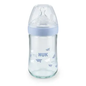 Biberon en verre nature sense gris -240 ml -nuk