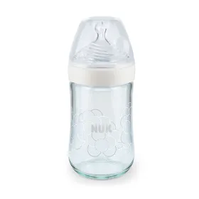 Biberon En Verre Nature Sense Blanc -240 ml -NUK