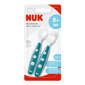 Cuillère Et Fourchette 8m+ Bleu -Nuk