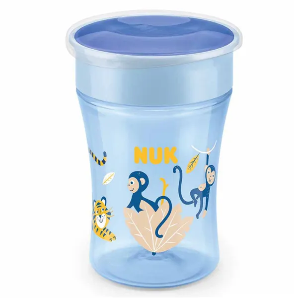 Magic Cup Tasse d'apprentissage à Boire Rebord à 360° Bleu-NUK