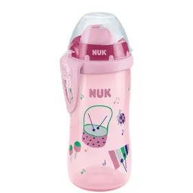Flexi cup 300ml avec paille rose-nuk