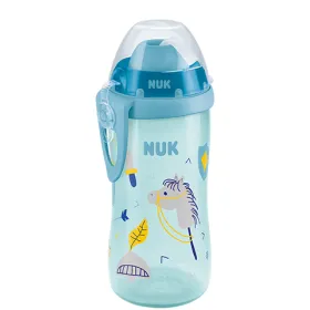 Flexi Cup 300ml Avec Paille Bleu-Nuk