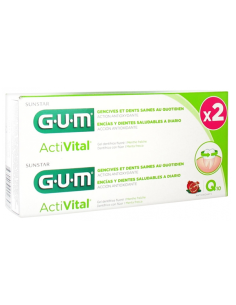 Sunstar gum activital dentifrice gel lot de 2 x 75 ml - gum