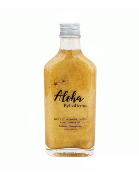 Aloha By Inoderma Huile De Monoi De Tahiti Pailletée Gold 100ml