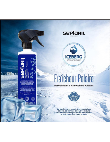 Désodorisant d’atmosphère puissant ice septanil-5l