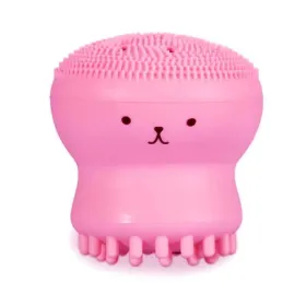 Brosse nettoyant visage silicone rose
