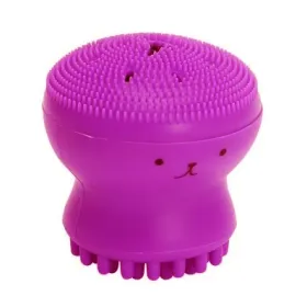 Brosse nettoyant visage silicone fushia