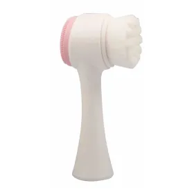 Brosse nettoyante pour le visage à double face rose
