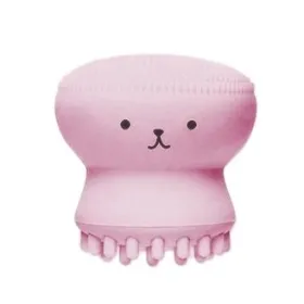 Brosse nettoyant visage silicone rose claire