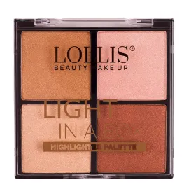 Palette highlighter light in a box 4 couleurs -lollis